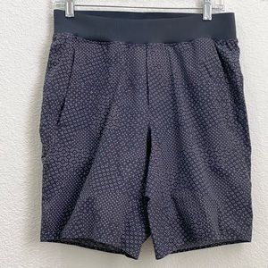 LULULEMON Athletica T.H.E. Shorts 9” Linerless Geometric Print Men’s Shorts S